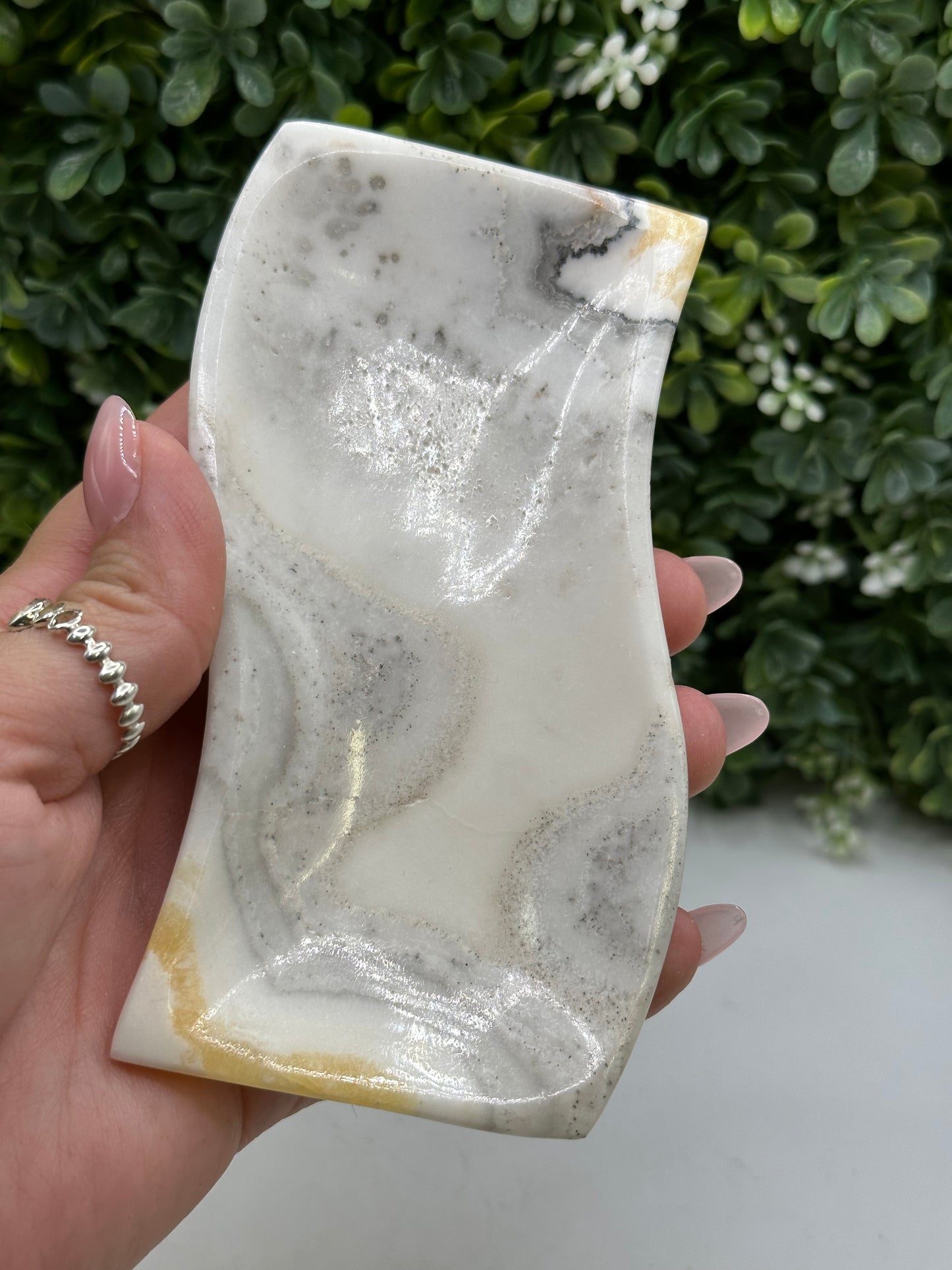 Orange calcite Bowls