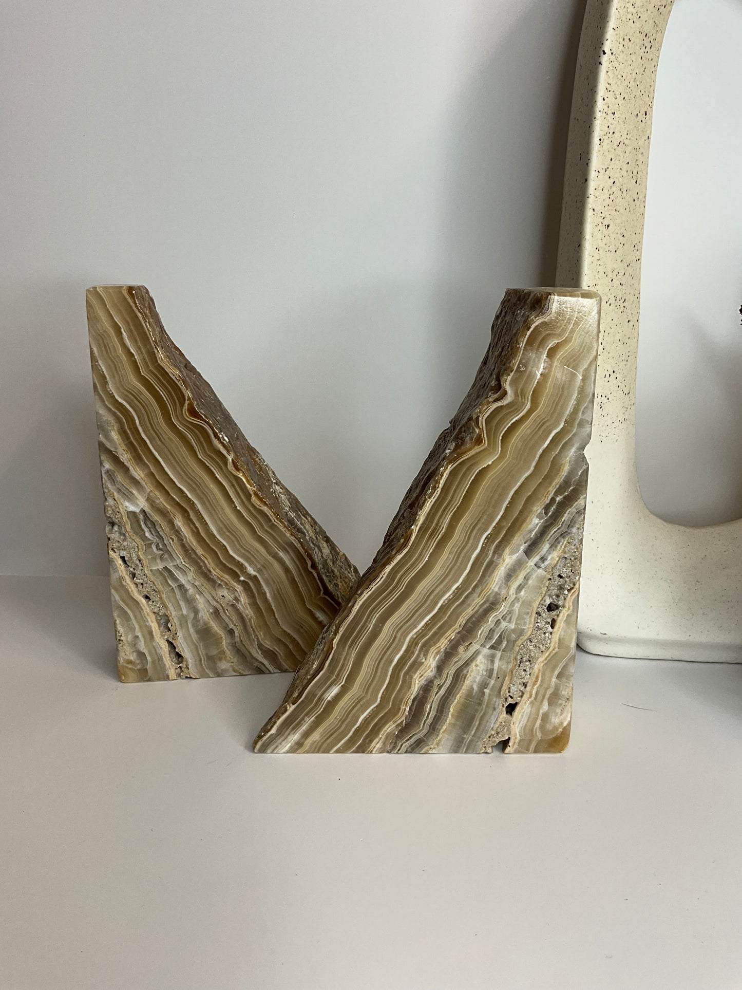 Mexico Onyx Bookends- home decor