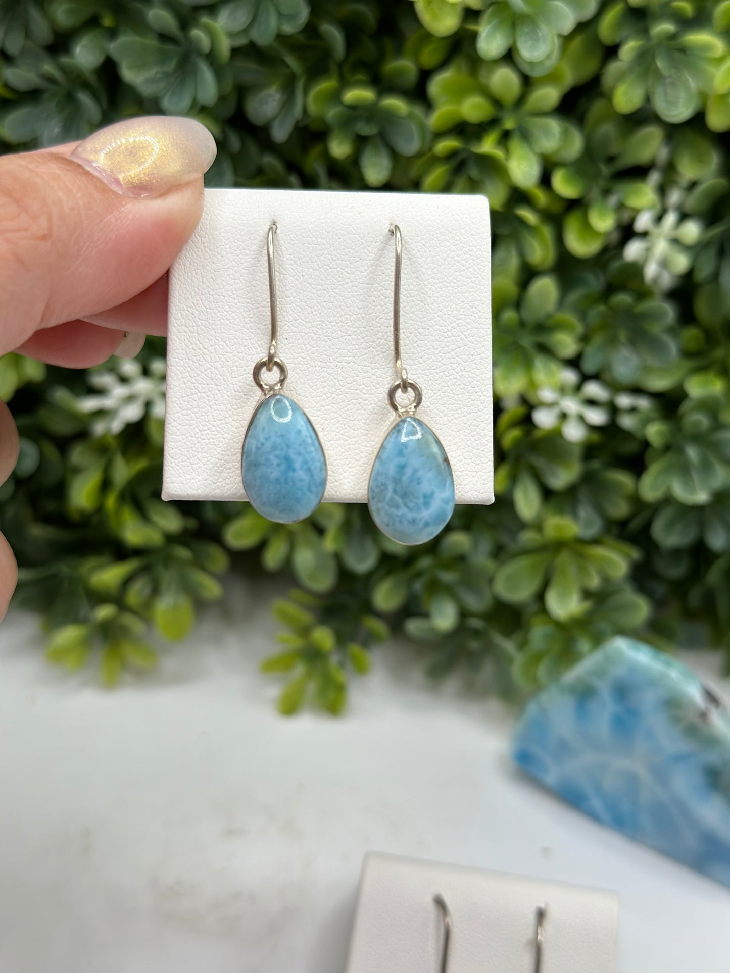 Larimar Crystal Earrings S925