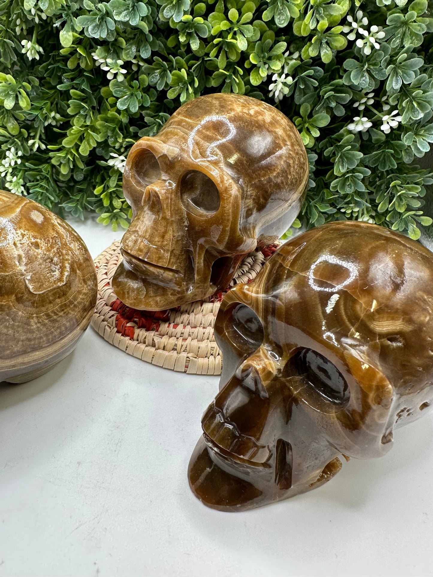 Chocolate Onyx Skull made in Mexico