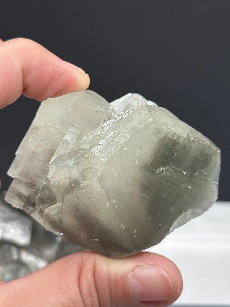 Natural Benz Calcite Crystal β Raw Mineral Specimen for Collectors