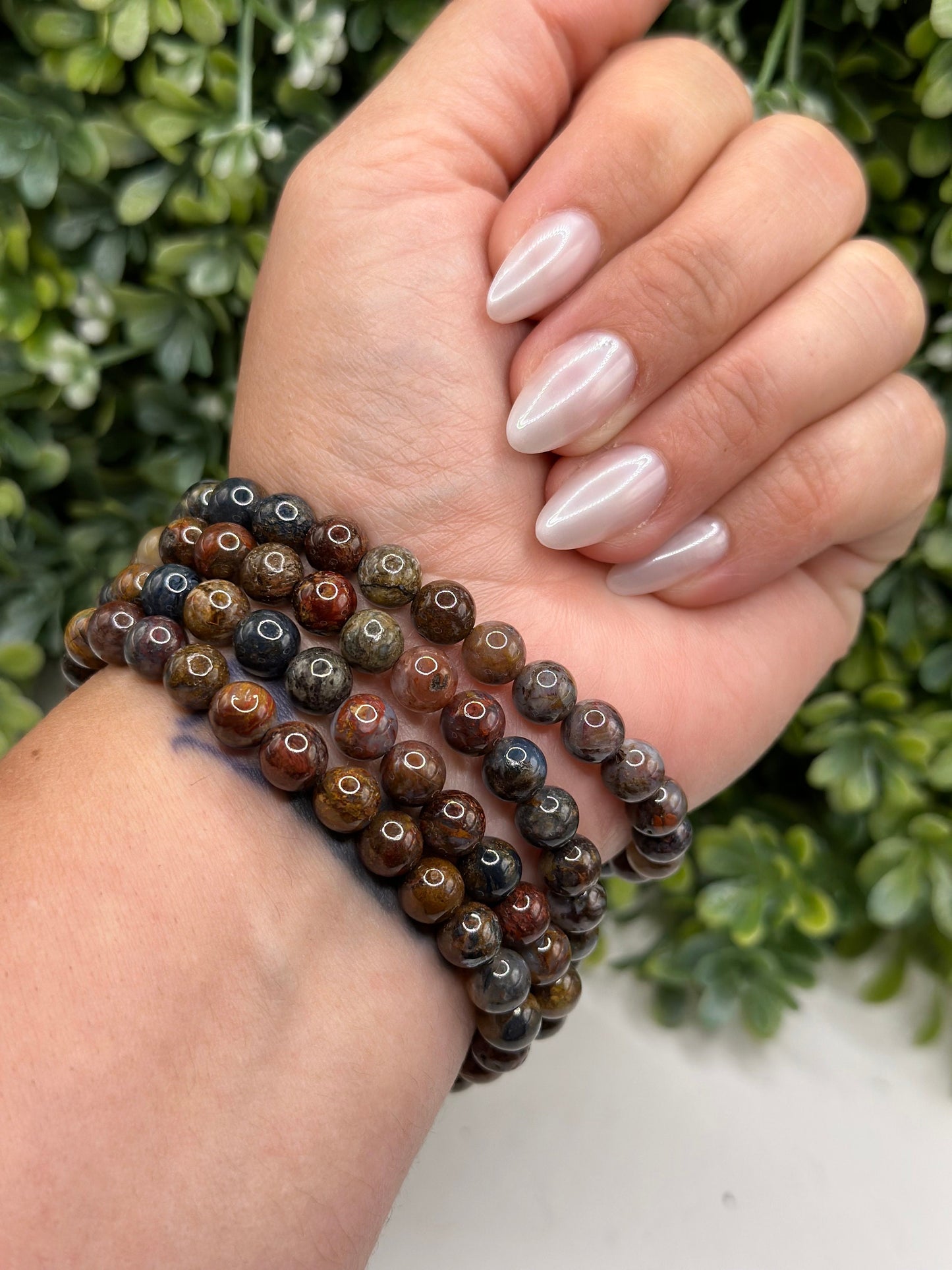 Pieter site Crystal bracelet 7mm bead
