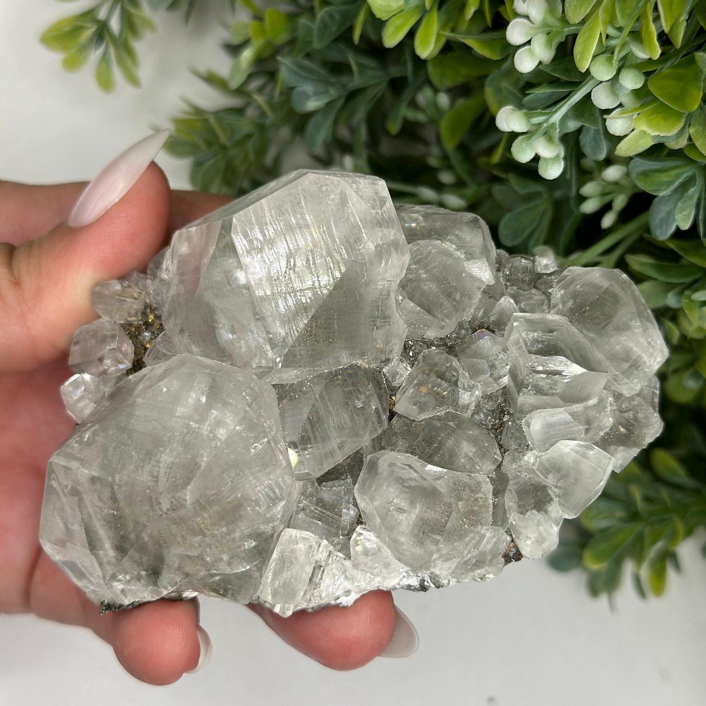 Calcite with Marcasite Linwood Mine, Buffalo, Scott County, Iowa