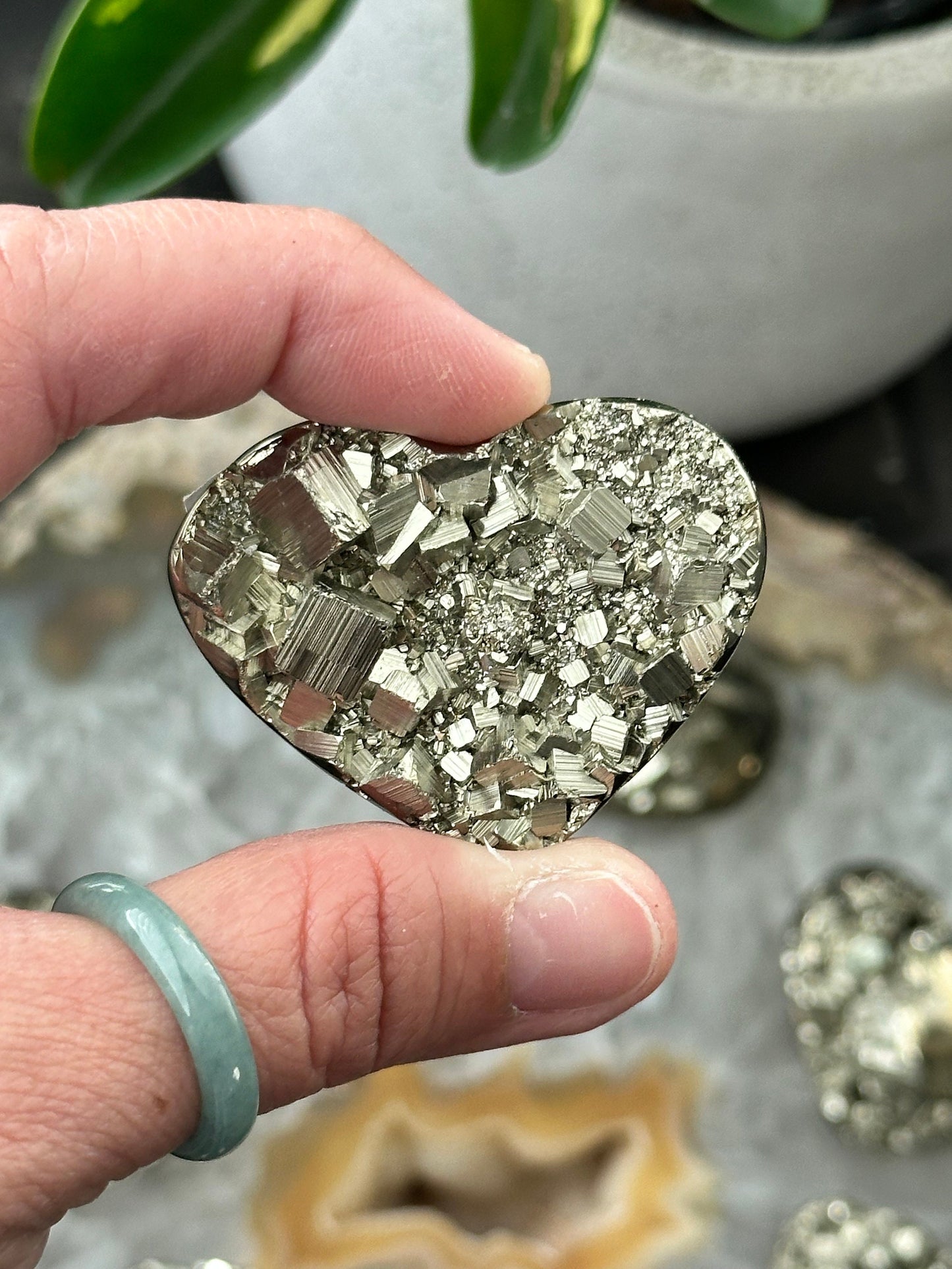 Pyrite Hearts from Peru