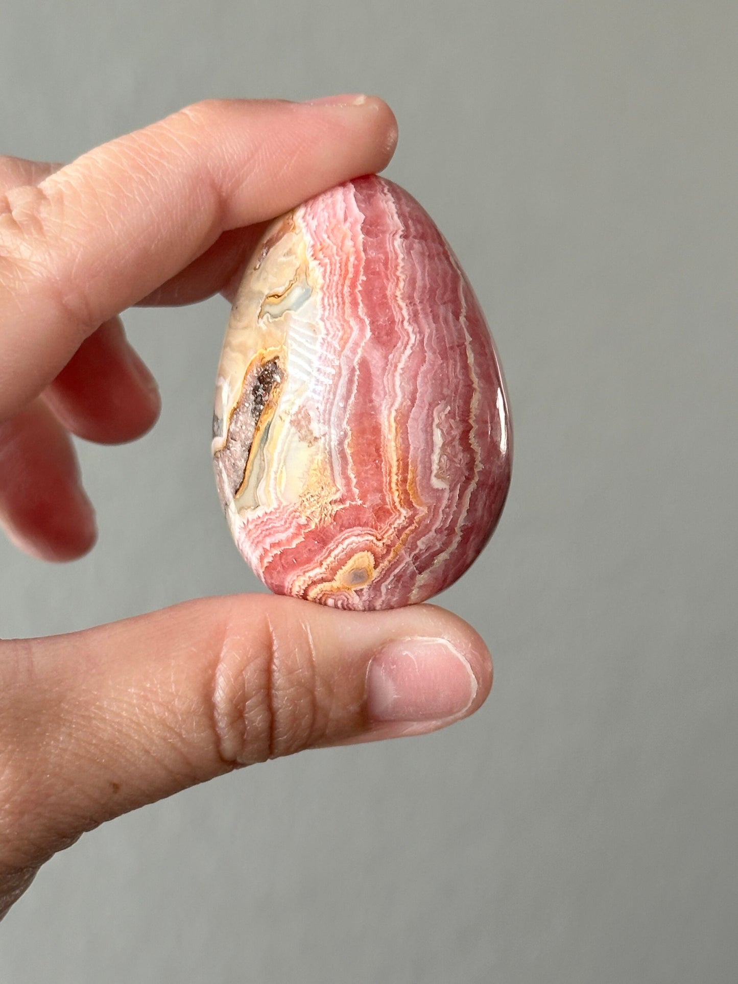 Rhodochrosite Egg From Argentina