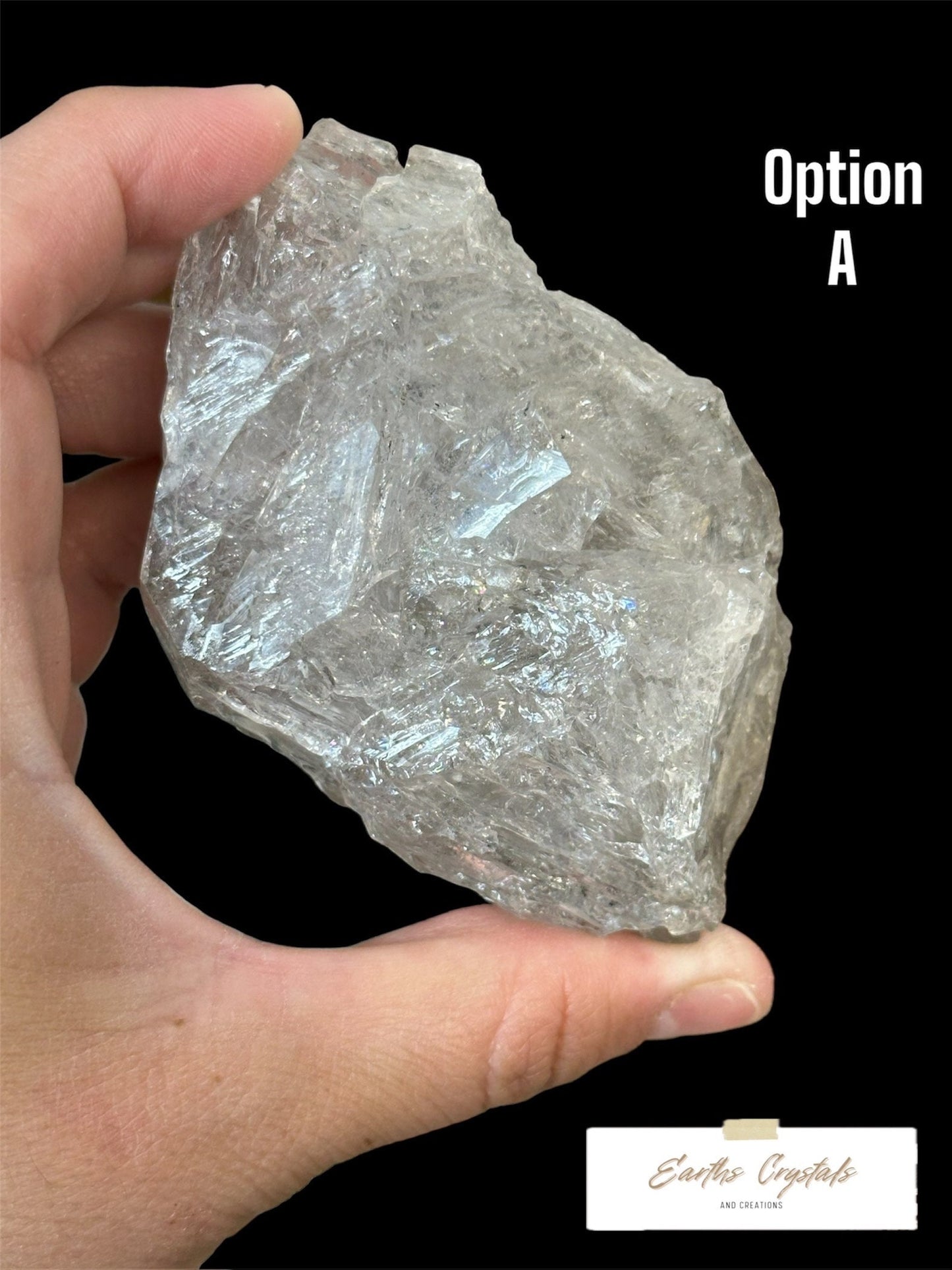 Windows Quartz with Graphite inclusions and Rainbows From Balochistan, Pakistan