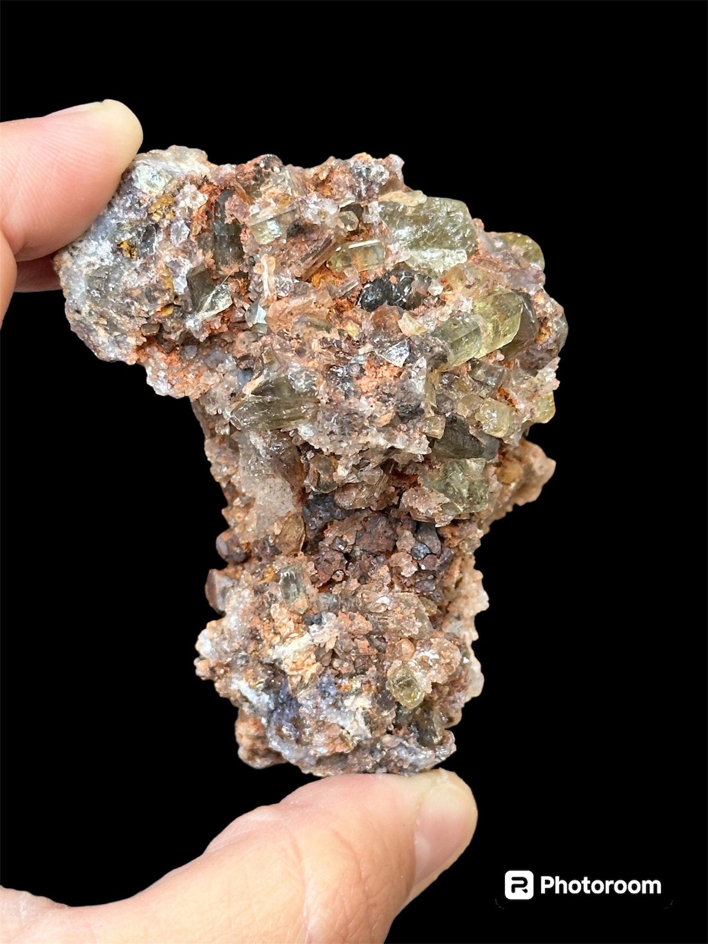 Golden Yellow Apatite on Matrix ~ Durango, Mexico