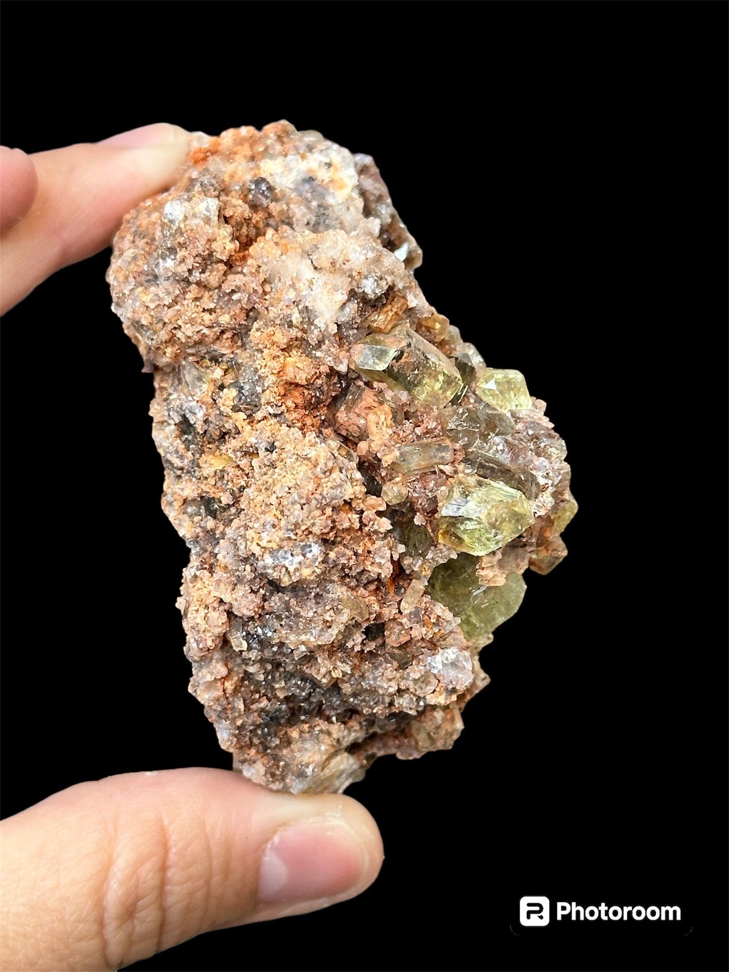 Golden Yellow Apatite on Matrix ~ Durango, Mexico