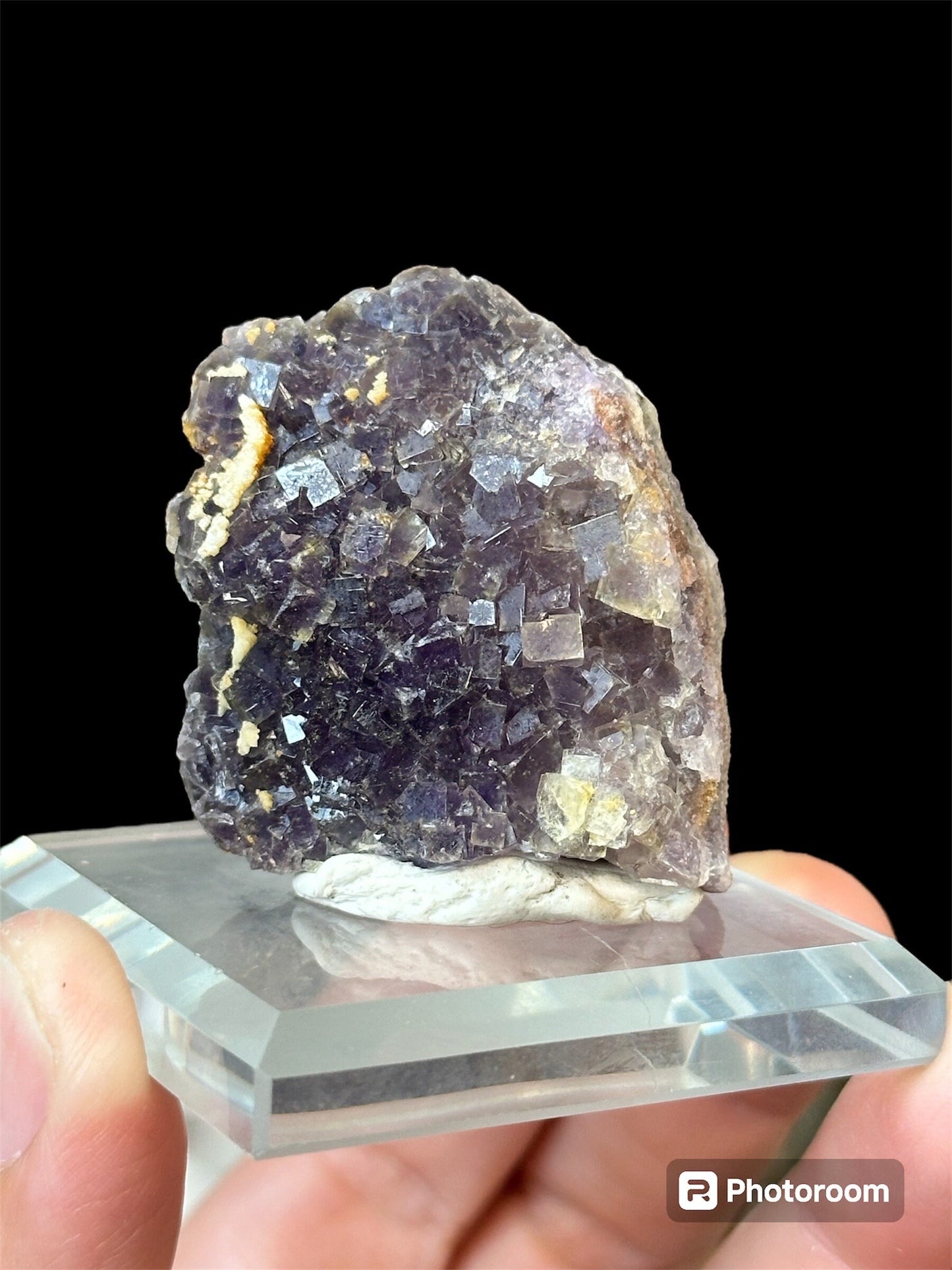 Purple Cubic Fluorite Mineral