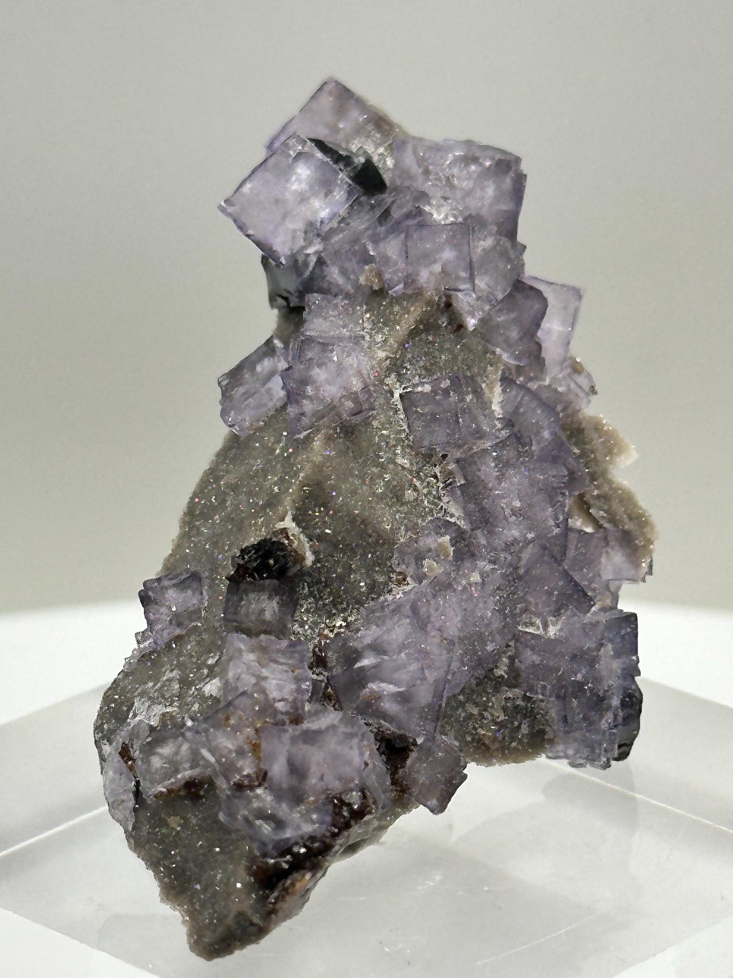 Purple cubic Fluorite and Sphalerite Elmwood Mine, Smith County Tennessee, USA