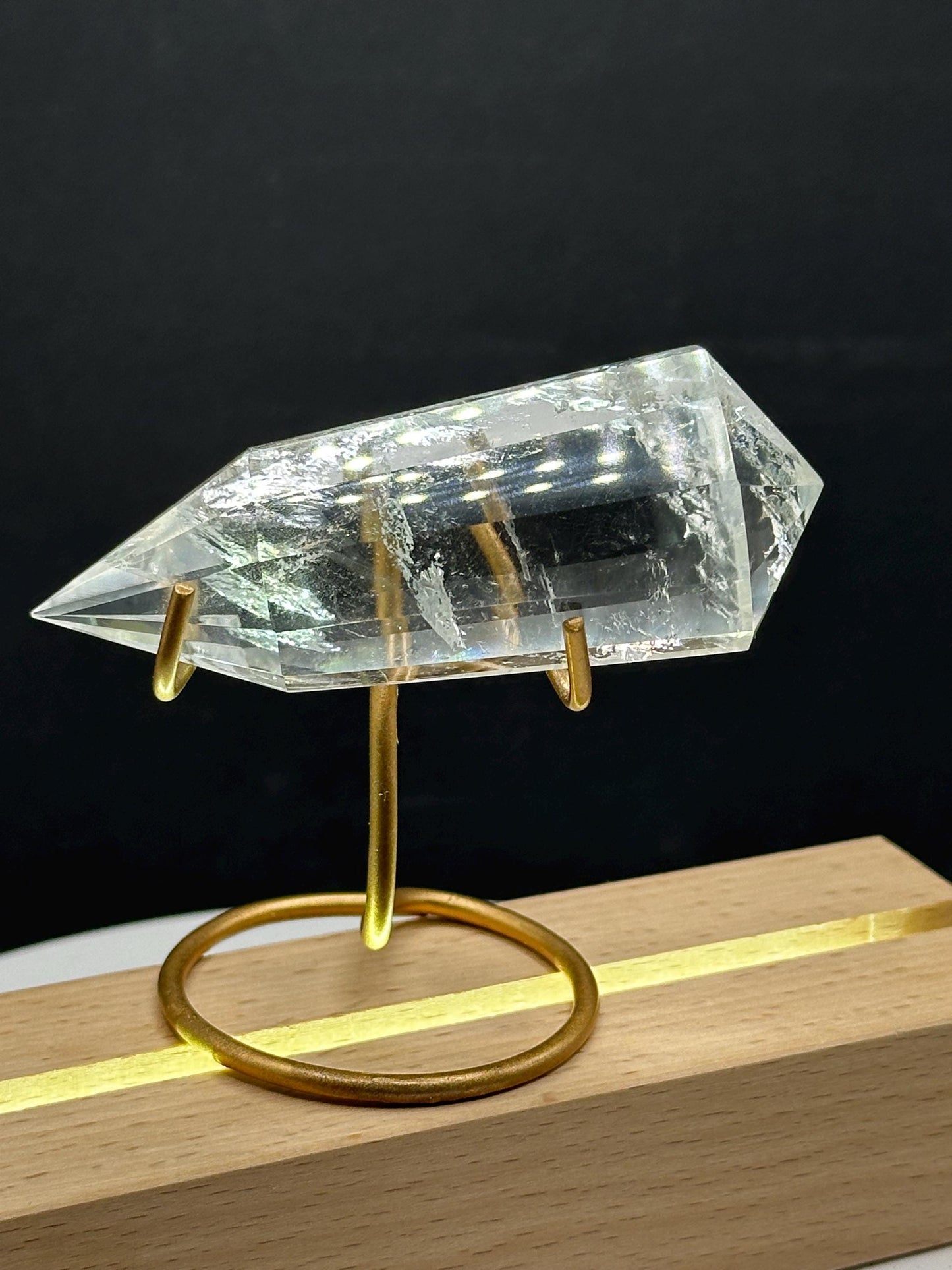 Crystal Clear Quartz Vogel – 12-Sided Brazilian Healing Wand for Meditation