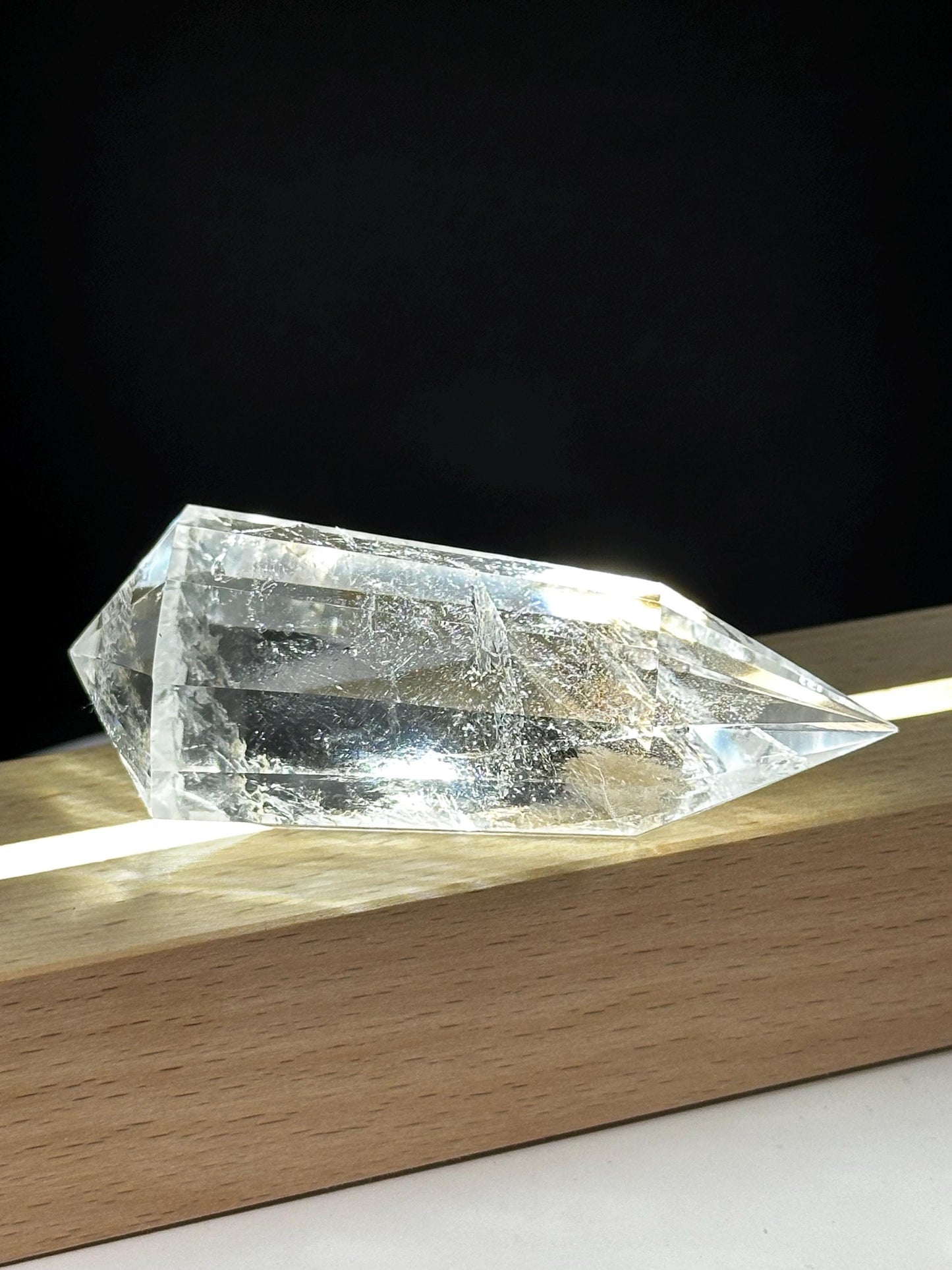 Crystal Clear Quartz Vogel – 12-Sided Brazilian Healing Wand for Meditation