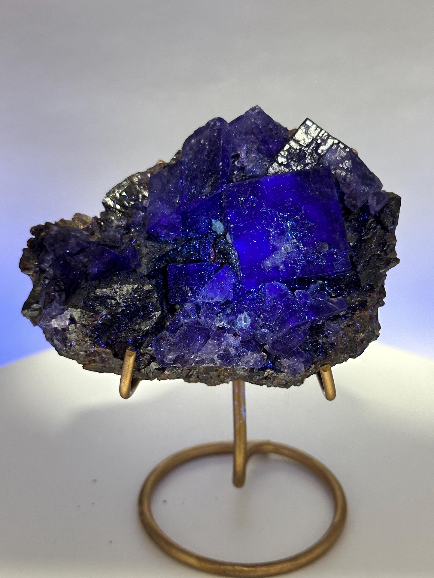Fluorite with Sphalerite Gordonsville-Elmwood Mine, Tennessee