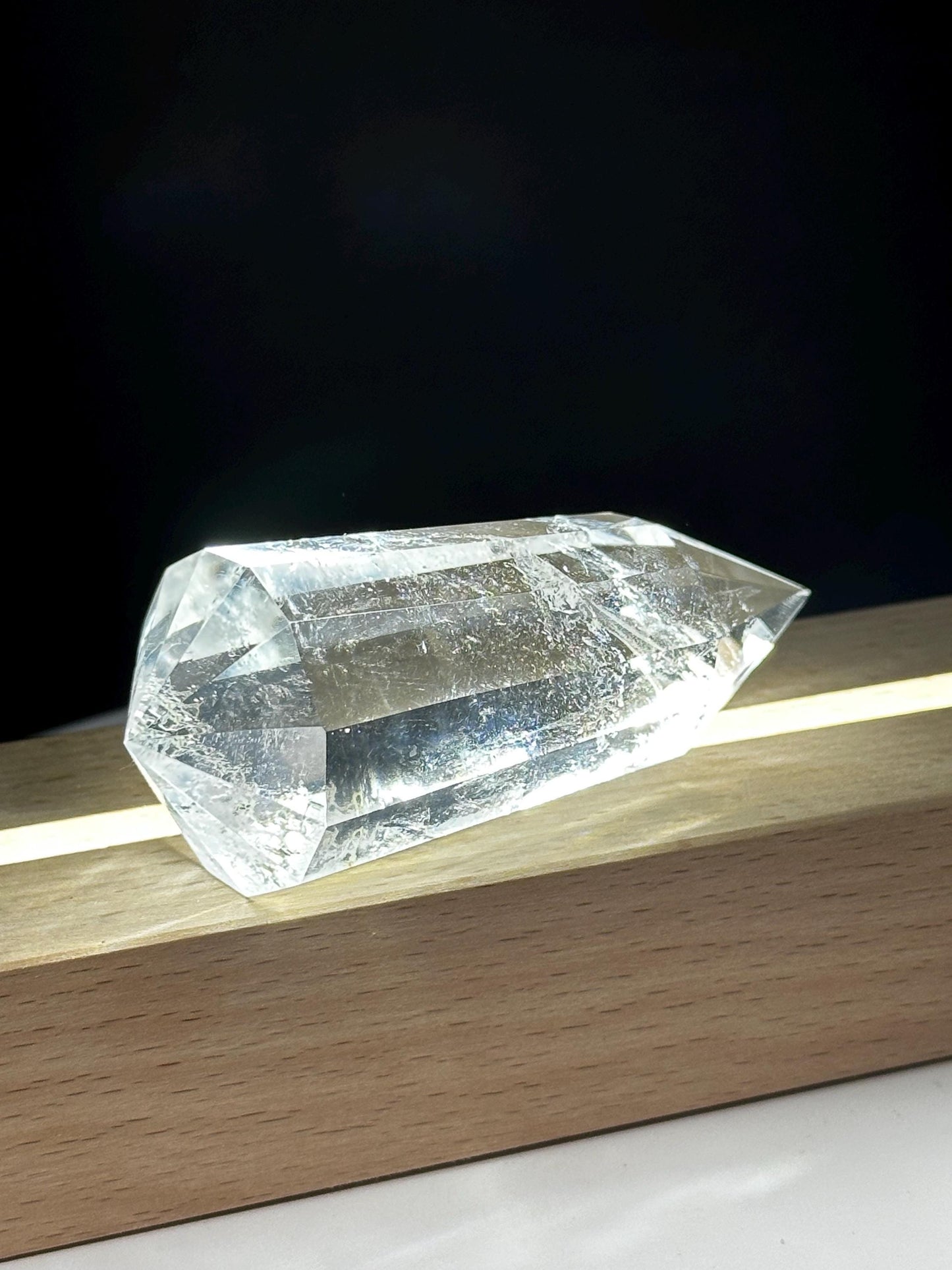 Crystal Clear Quartz Vogel – 12-Sided Brazilian Healing Wand for Meditation