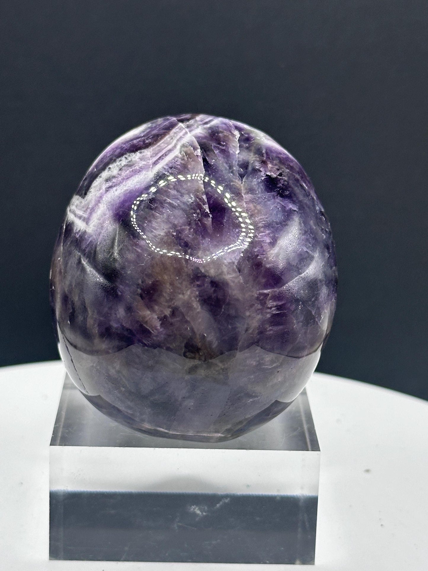 Dream Amethyst Crystal Carved Skull