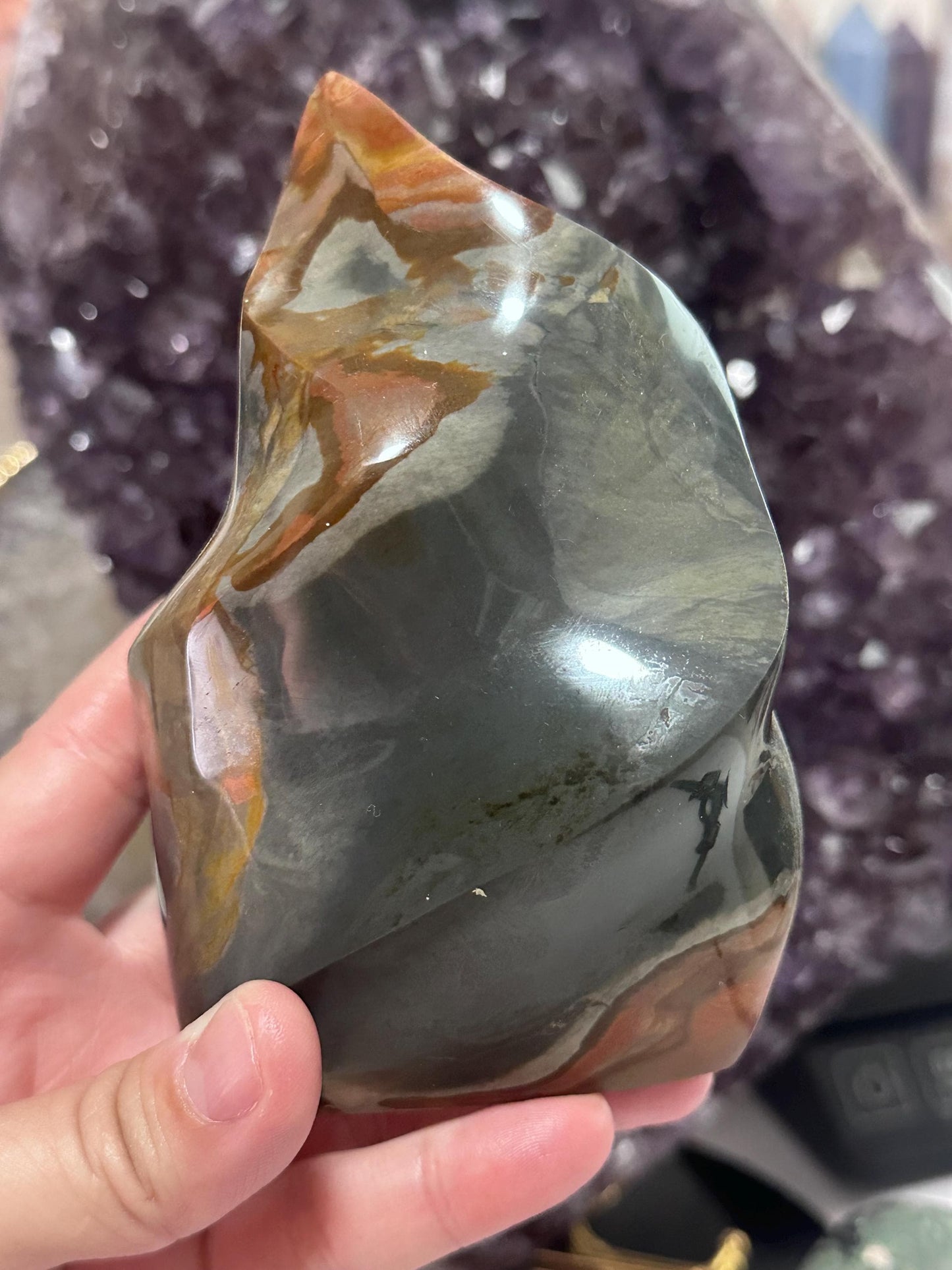 Polychrome Flame, Polychrome Jasper Crystal Freeform