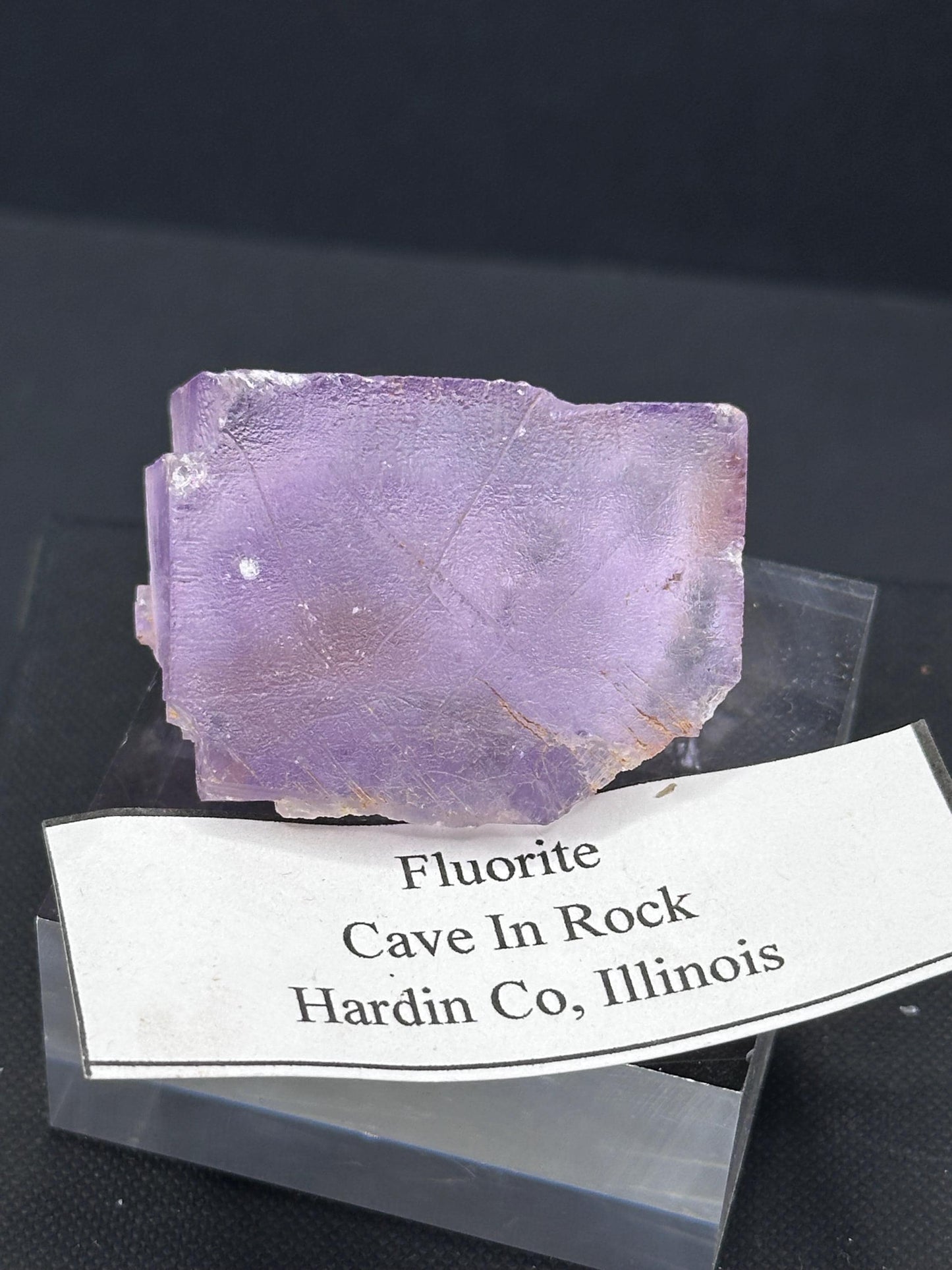 Cave in Rock Purple Fluorite, Hardin Co, Illinois