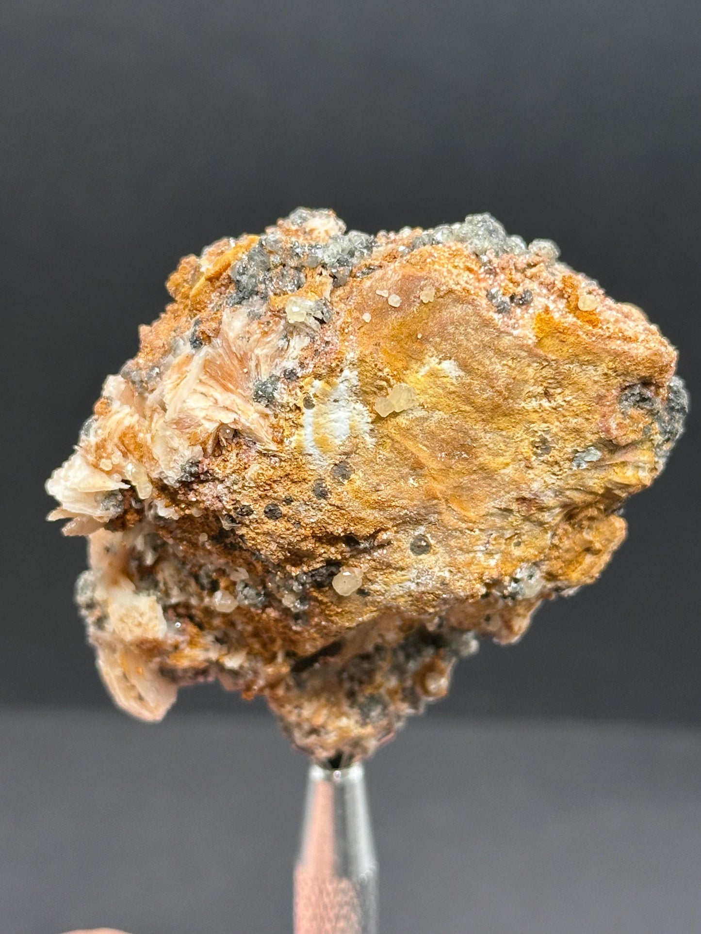 Cerussite, Barite & Galena, Mibladen, Morocco
