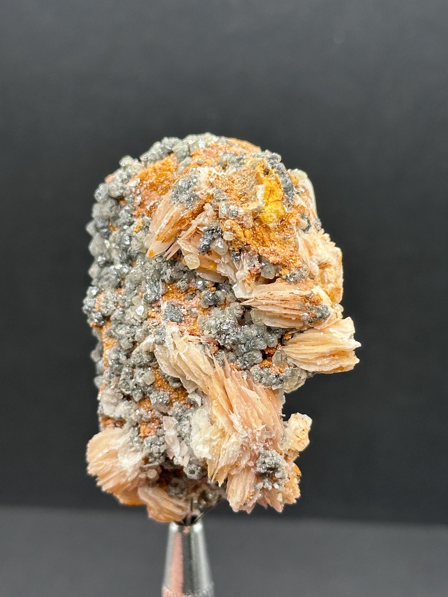 Cerussite, Barite & Galena, Mibladen, Morocco