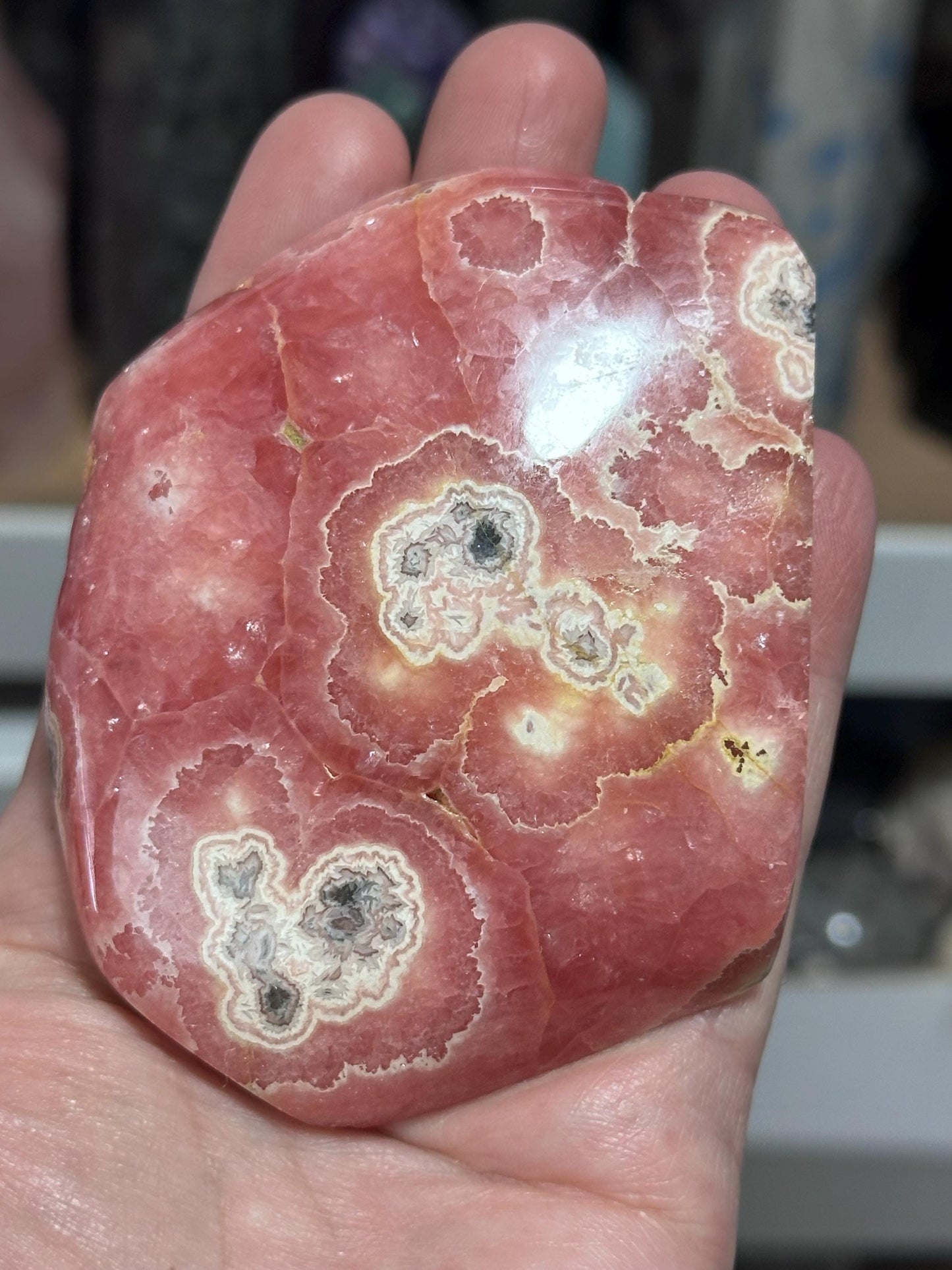 Rhodochrosite crystal slab, Argentina