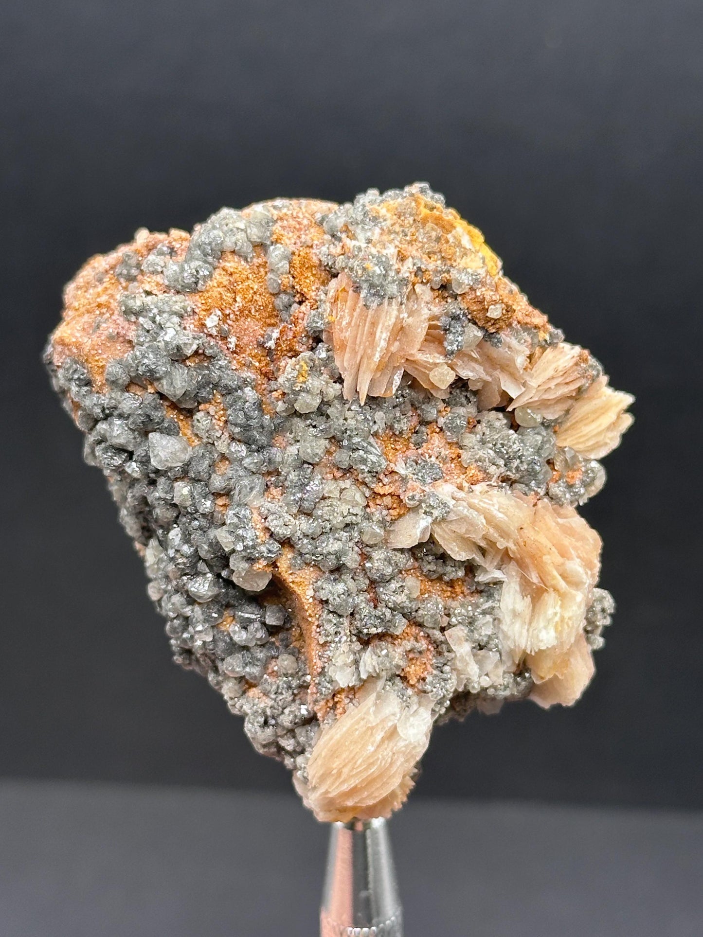 Cerussite, Barite & Galena, Mibladen, Morocco