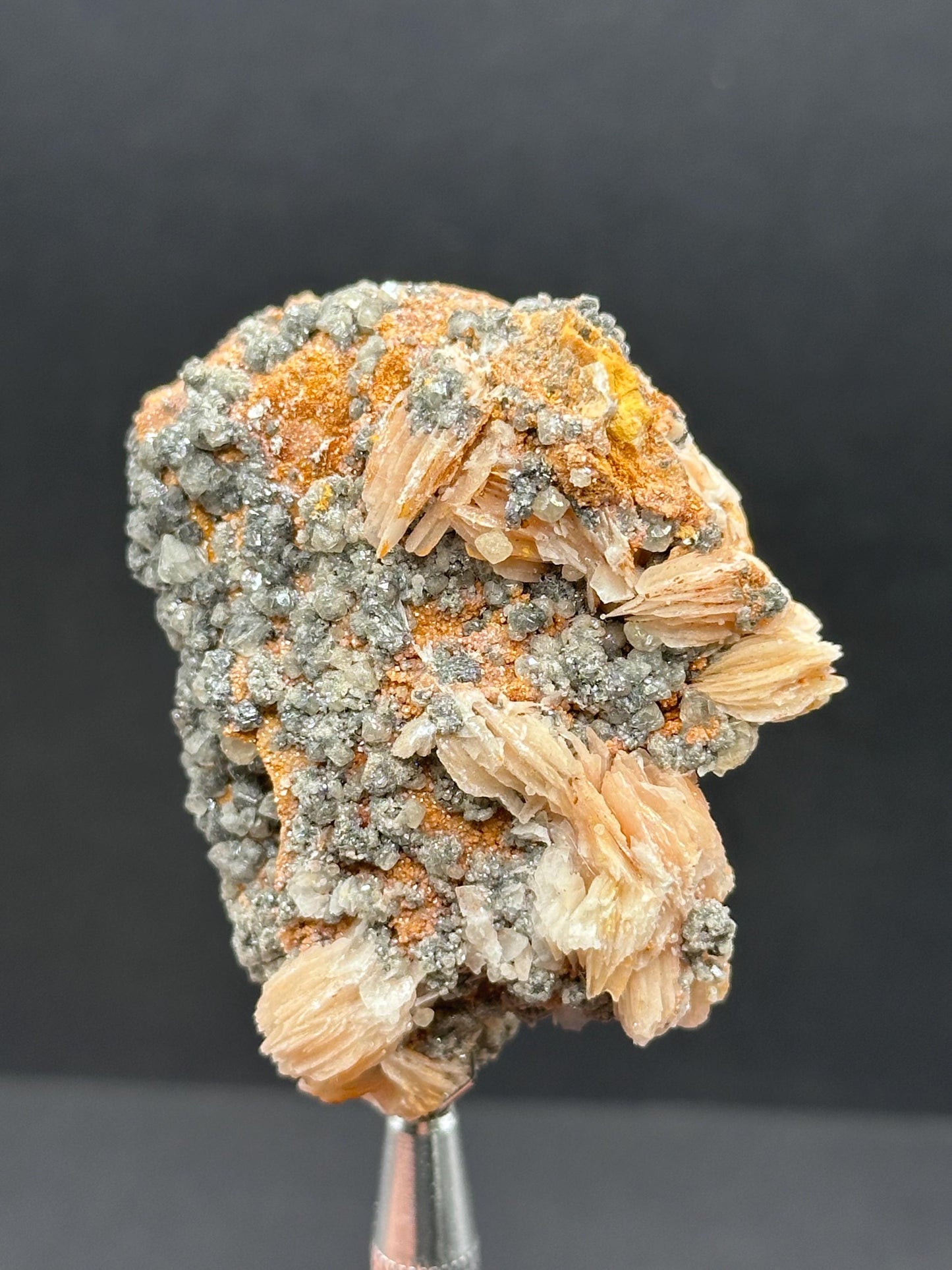 Cerussite, Barite & Galena, Mibladen, Morocco