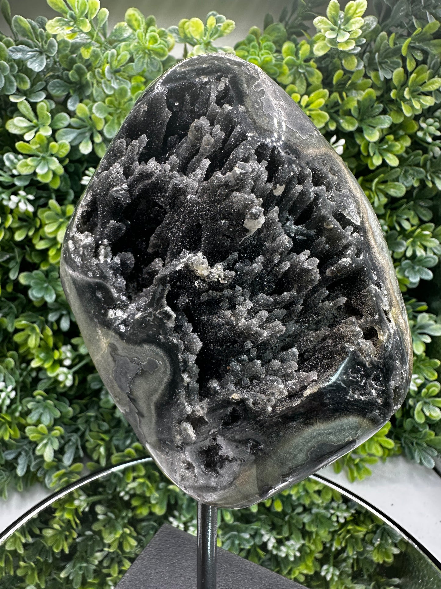 Galaxy Amethyst on Metal stand (Uruguay)