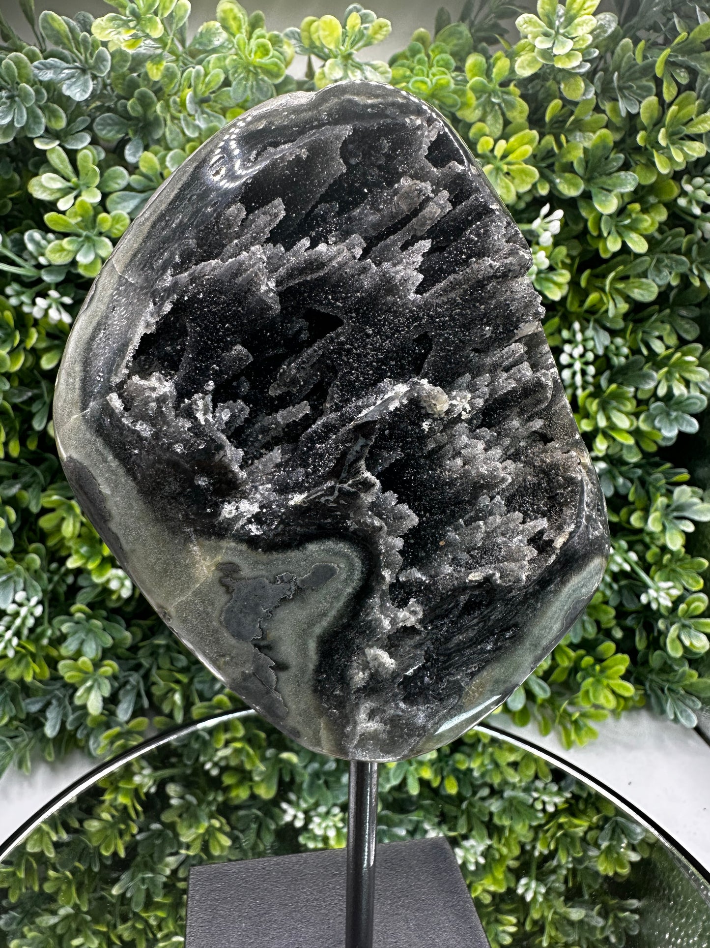 Galaxy Amethyst on Metal stand (Uruguay)