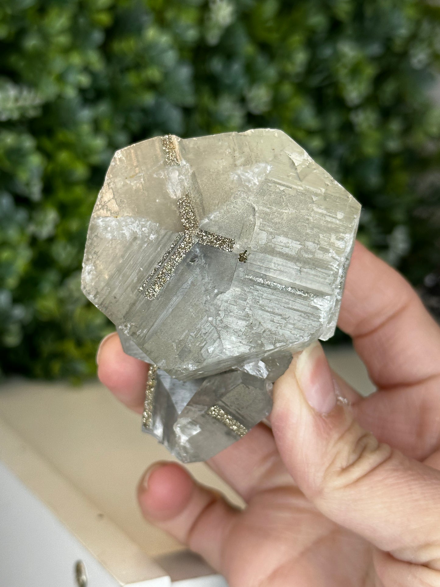 "Benz" Calcite with Pyrite inclusions 179grams