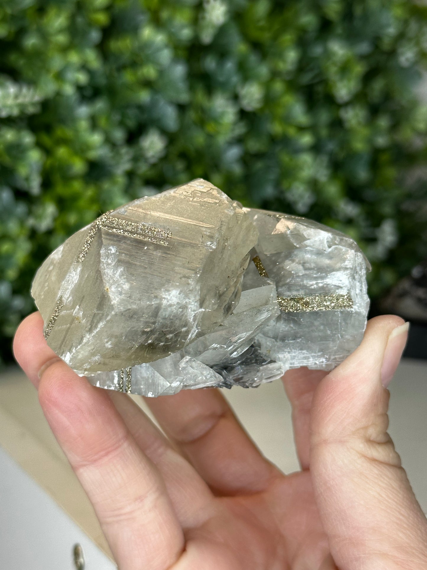 "Benz" Calcite with Pyrite inclusions 179grams