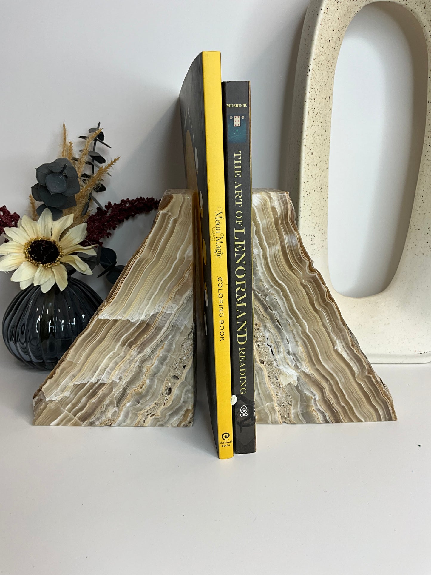 Mexico Onyx Bookends- home decor