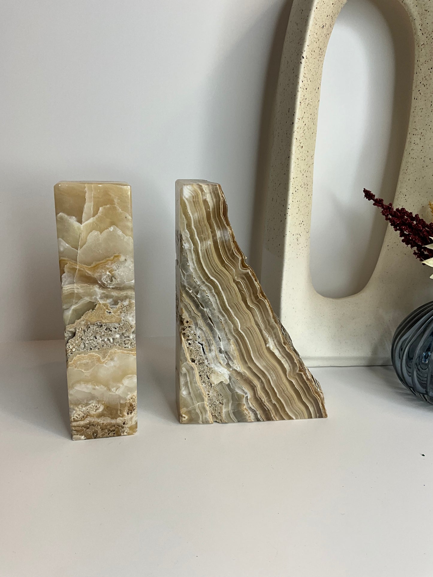 Mexico Onyx Bookends- home decor