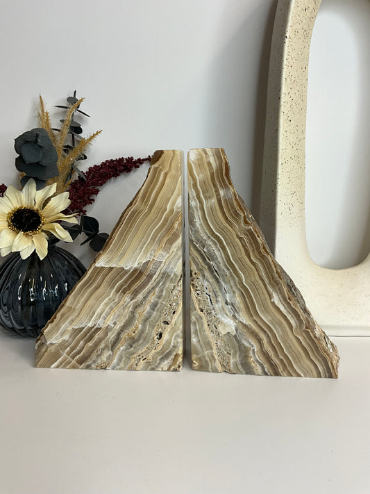 Mexico Onyx Bookends- home decor