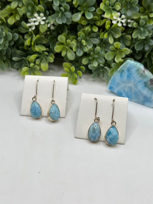Larimar Crystal Earrings S925