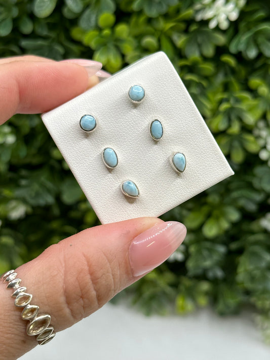Larimar Earrings S925