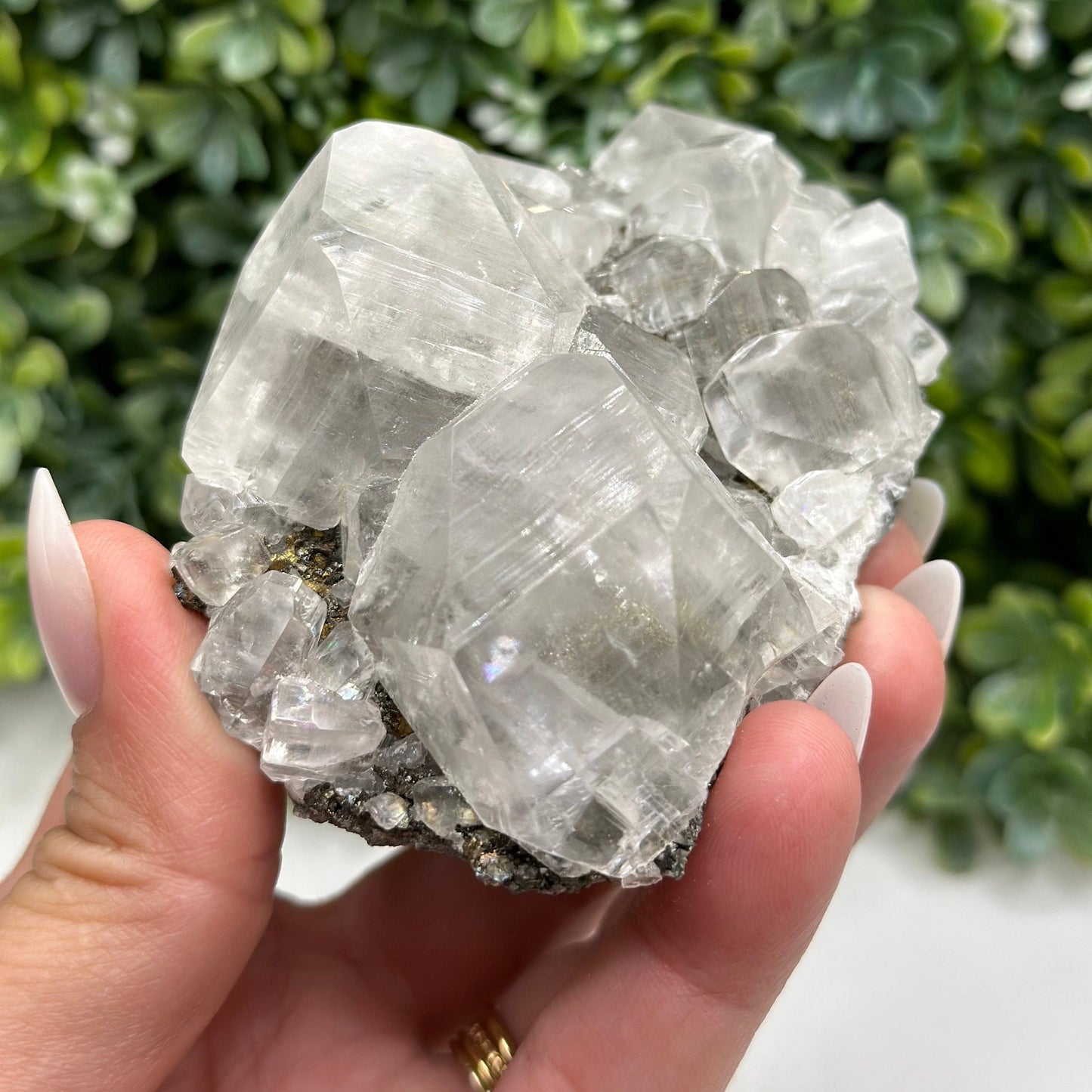 Calcite with Marcasite Linwood Mine, Buffalo, Scott County, Iowa