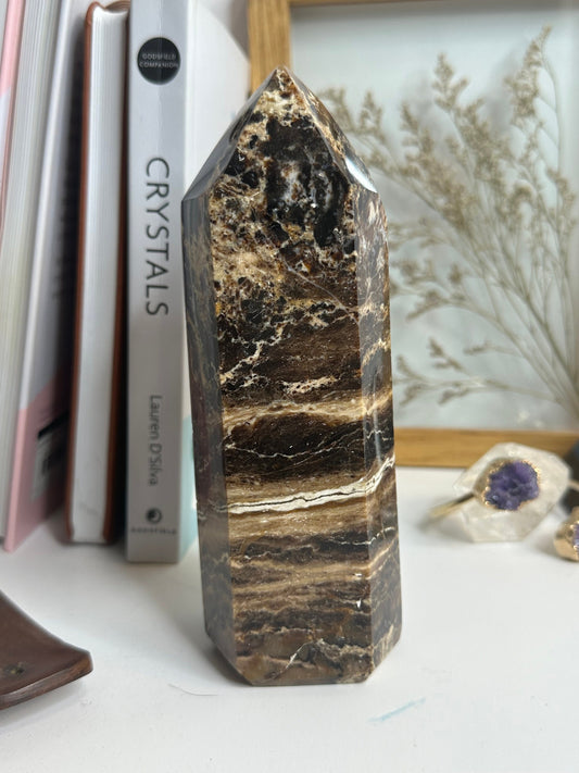 Chocolate Calcite tower