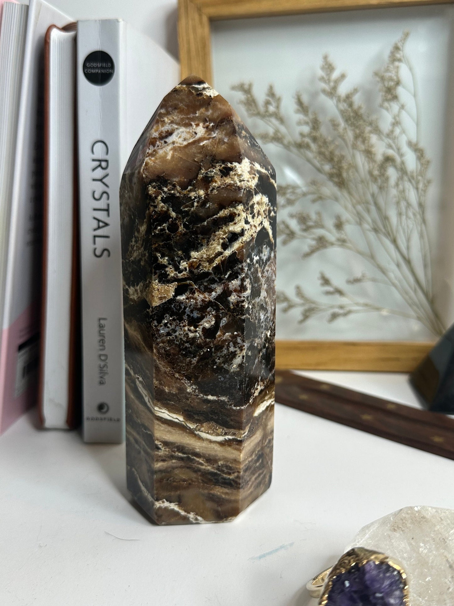 Chocolate Calcite tower