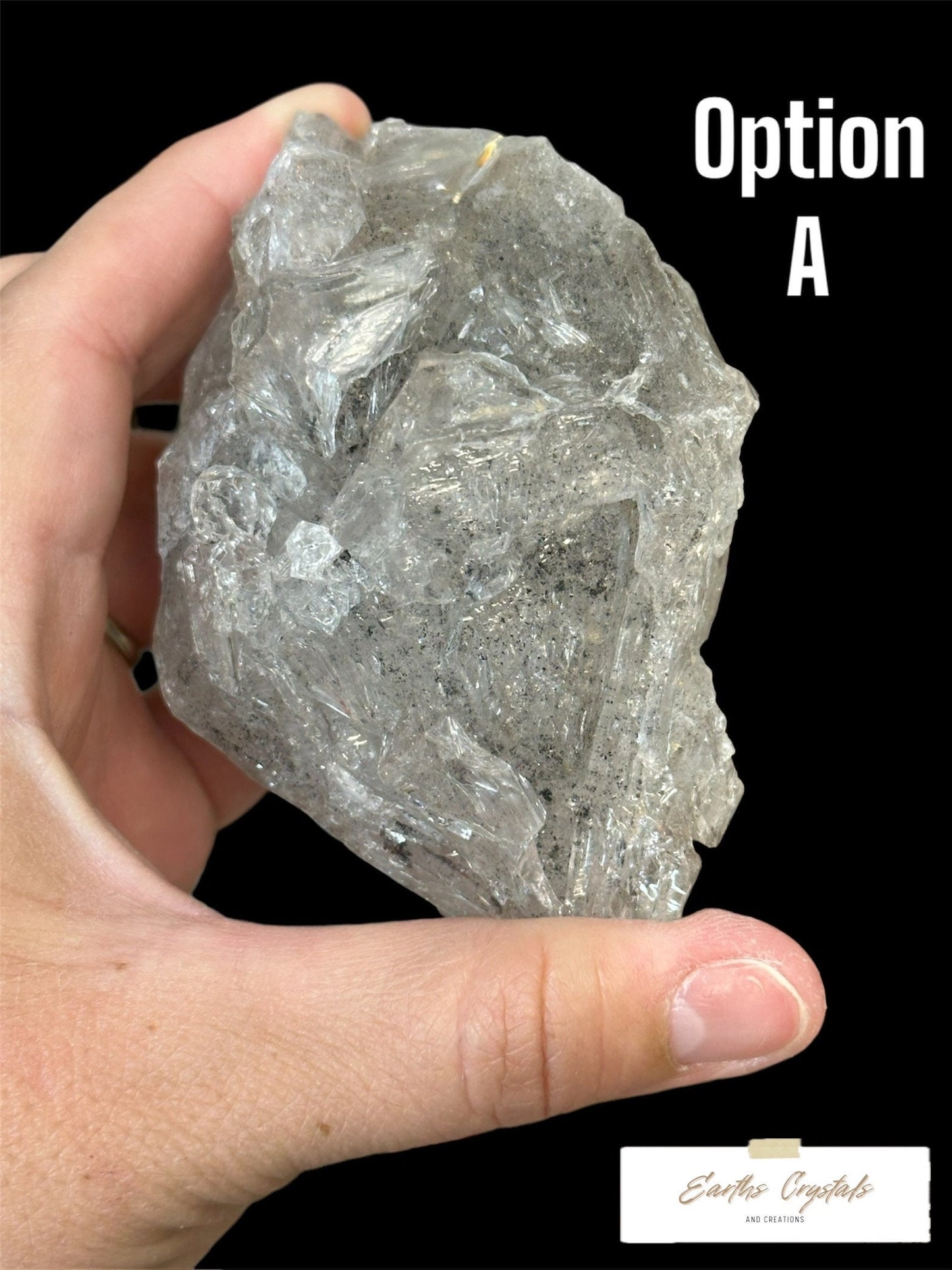 Windows Quartz with Graphite inclusions and Rainbows From Balochistan, Pakistan