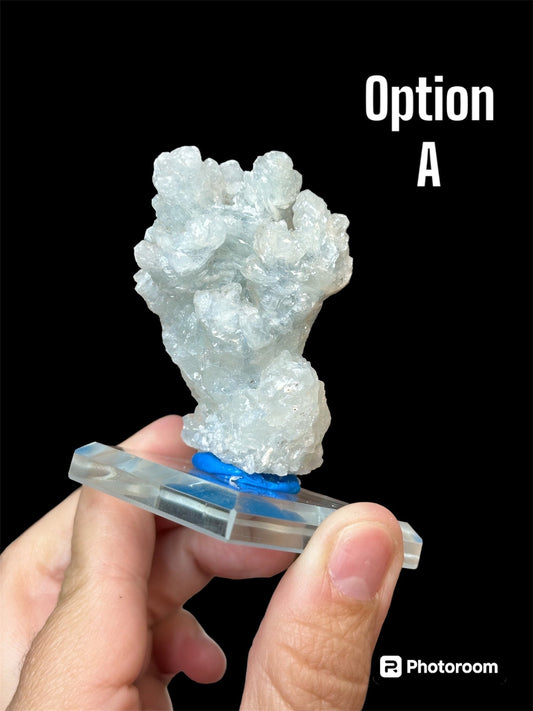 Crystalized Blue aragonite ~ Mexico