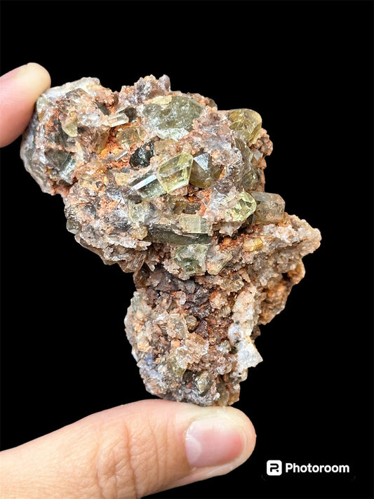 Golden Yellow Apatite on Matrix ~ Durango, Mexico