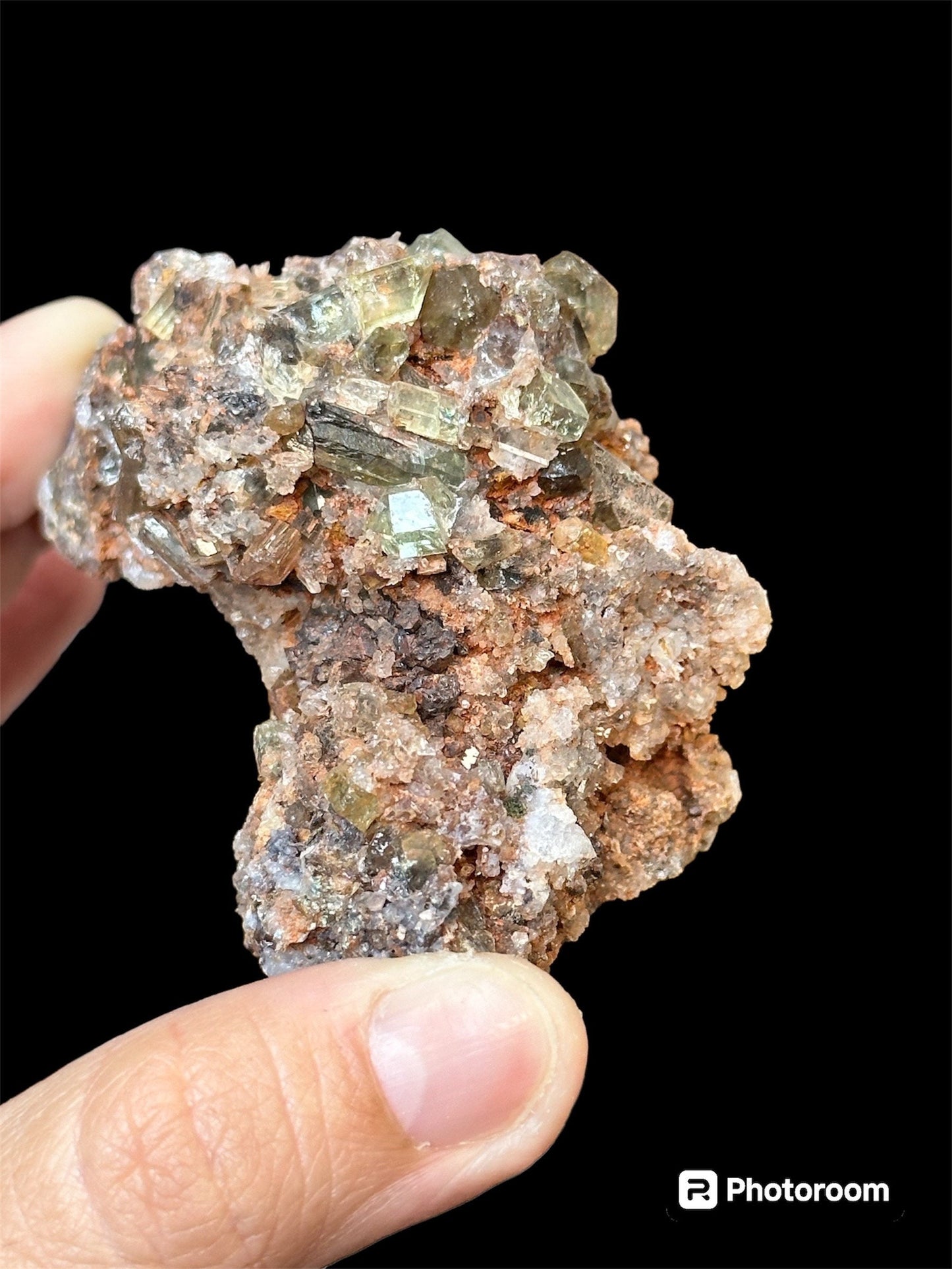 Golden Yellow Apatite on Matrix ~ Durango, Mexico