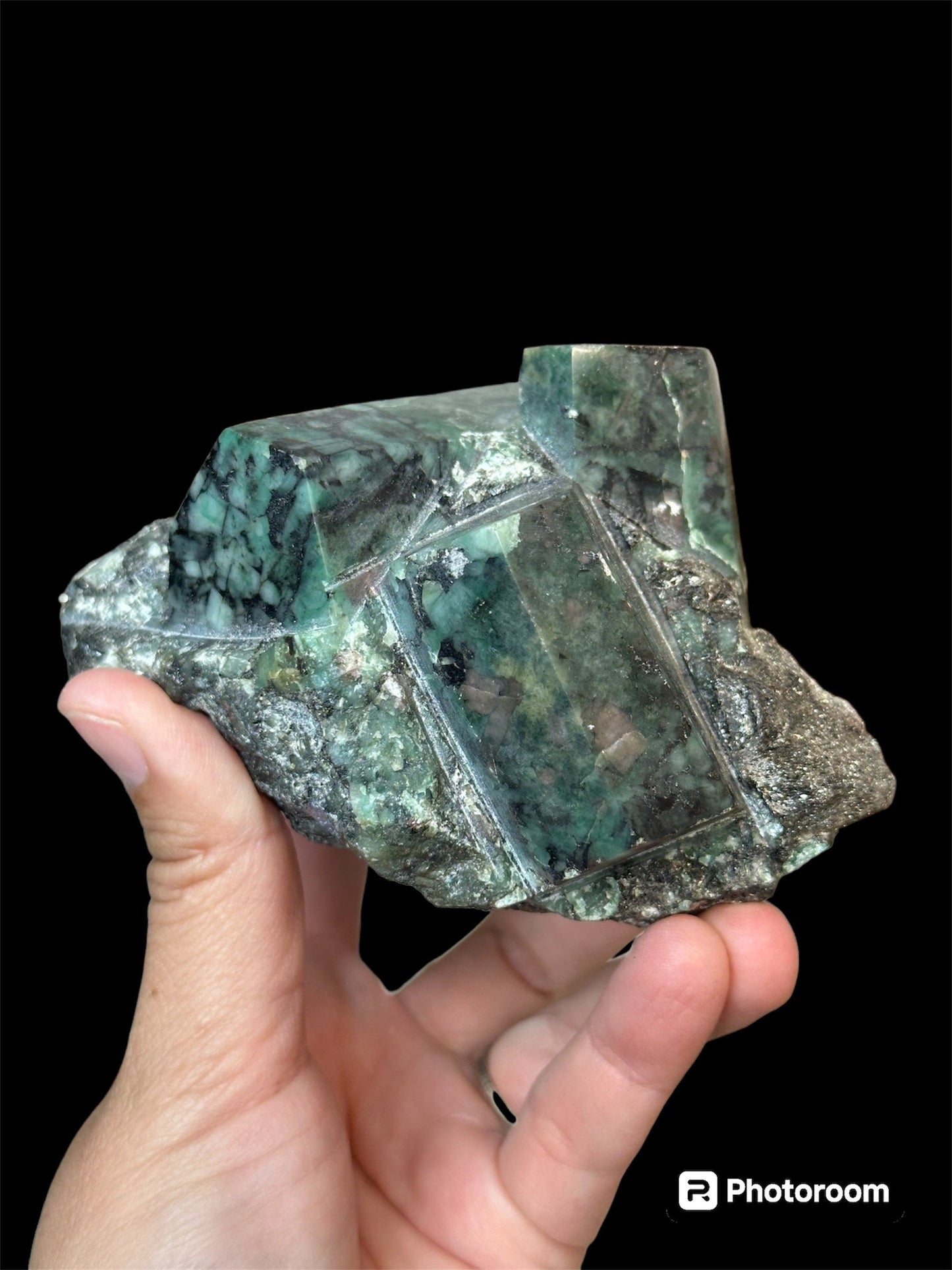 Rough Emerald Stone statement piece 744grams