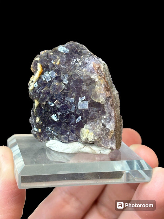 Purple Cubic Fluorite Mineral