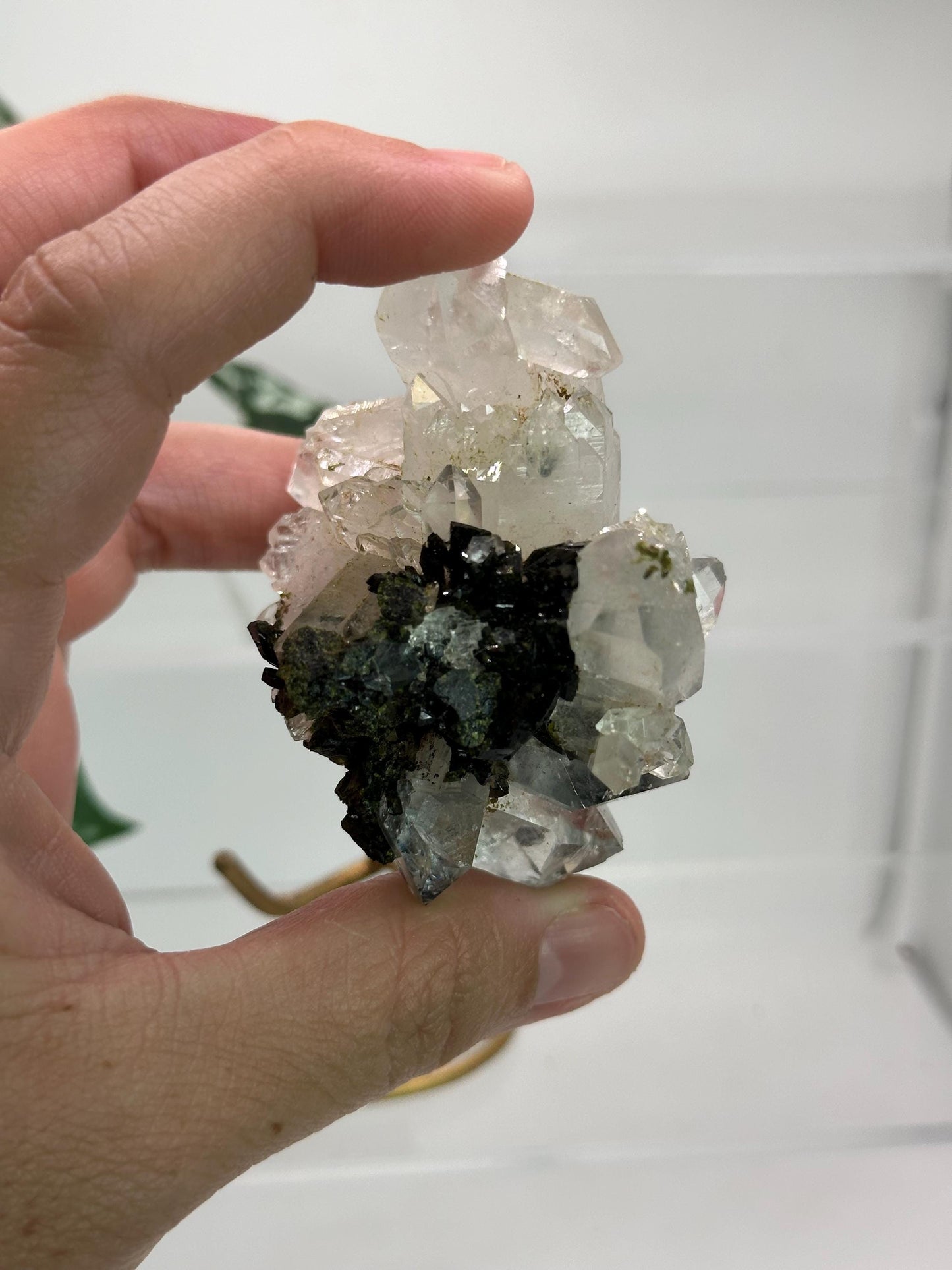 Epidote with Quartz from Hakkari Turkey, Mineral Collectors, Gift Idea, Green Quartz, Home Decor
