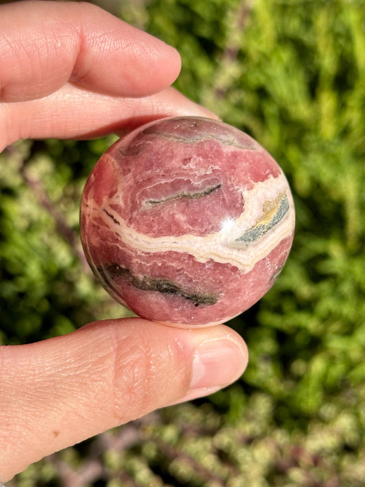 Rhodochrosite Crystal Sphere, Argentina