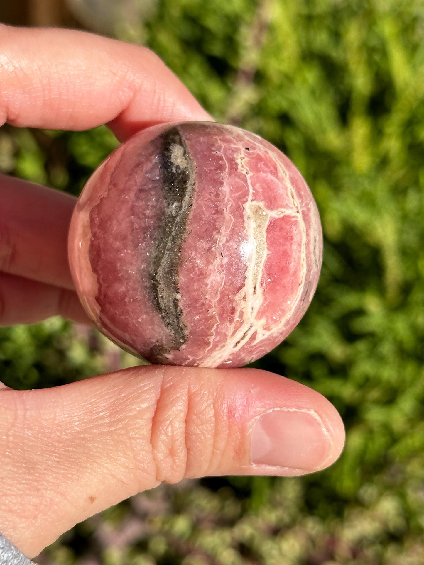 Rhodochrosite Crystal Sphere, Argentina