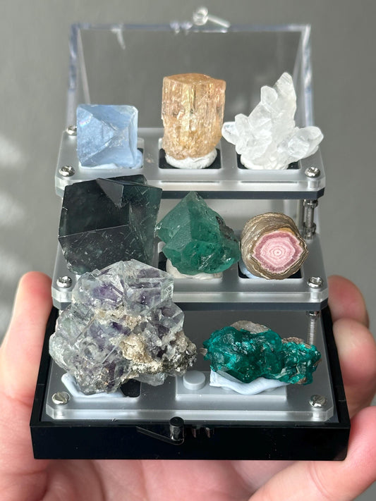 Mixed Mineral Specimen Perky Box