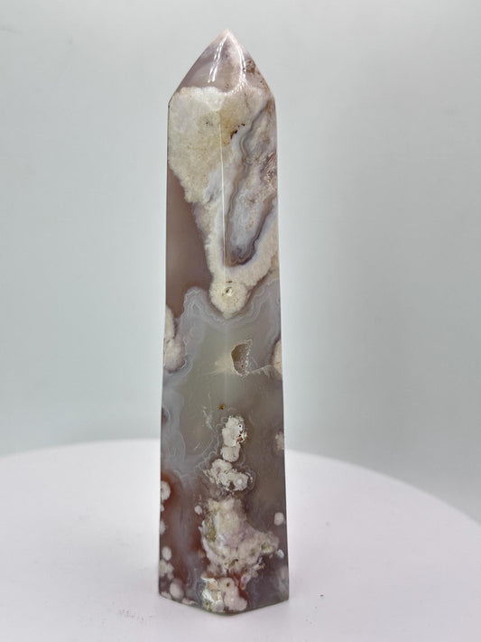 Flower Agate  obelisk, Madagascar