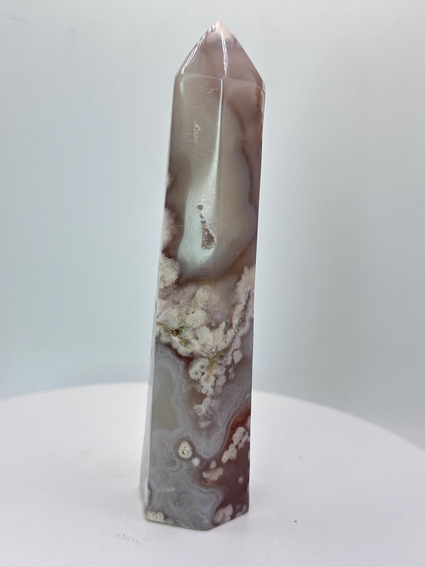 Flower Agate  obelisk, Madagascar
